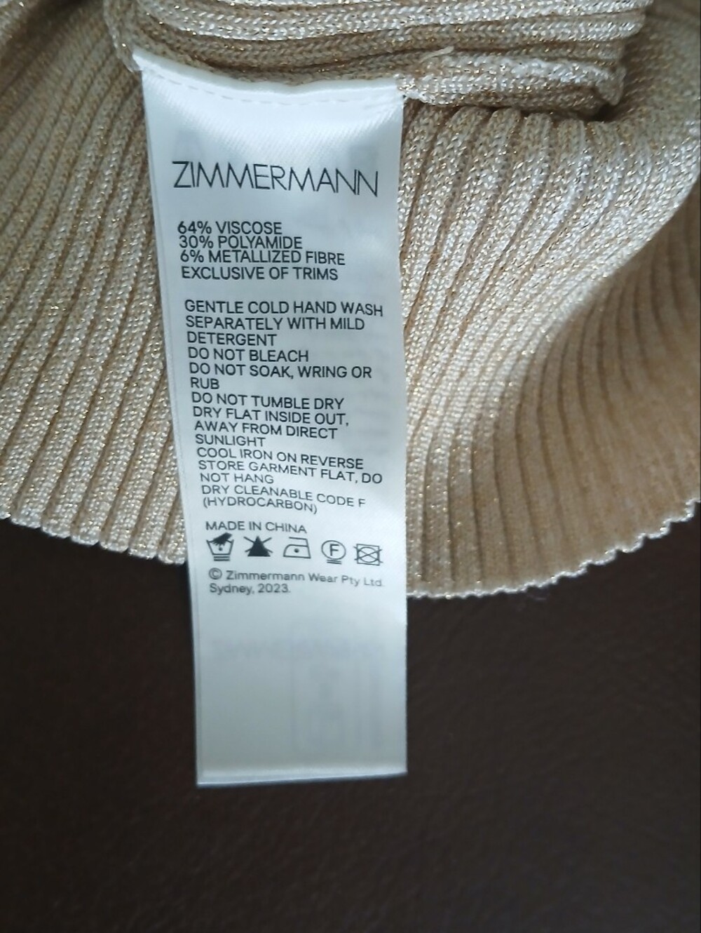 ZIMMERMANN INDRA METALLIC FRILL TOP - Picture 11 of 11